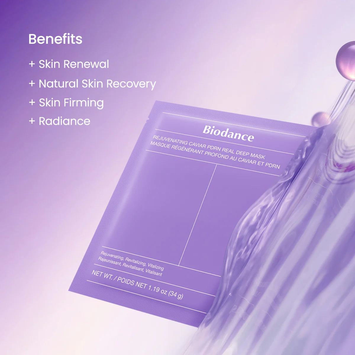 Rejuvenating caviar PDRN real deep mask Biodance