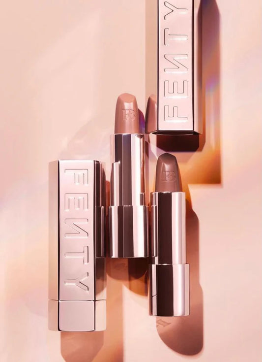 semi matte refillable lipstick +  icon funda recargable Fenty Beauty