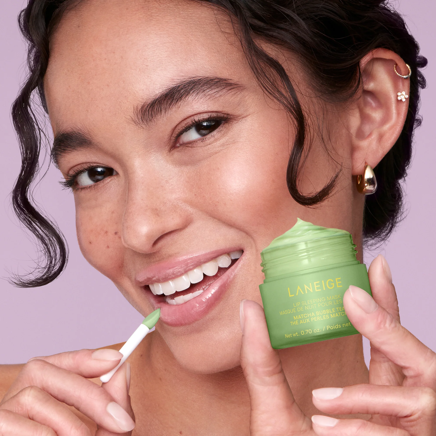 Lip sleeping mask intense hydration with vitamin C Laneige Matcha Bubble Tea