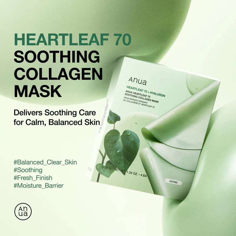 Heartleaf 70 Soothing Collagen Mask Anua