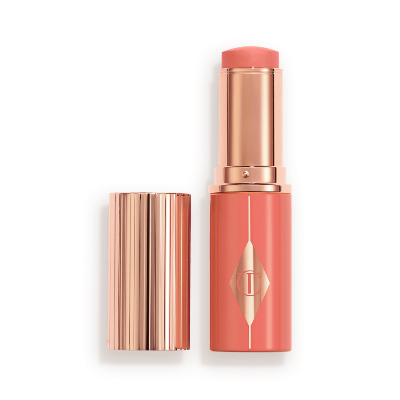 Unreal Lip + Cheek Glow Blush Stick with Hyaluronic Acid Charlotte Tilbury