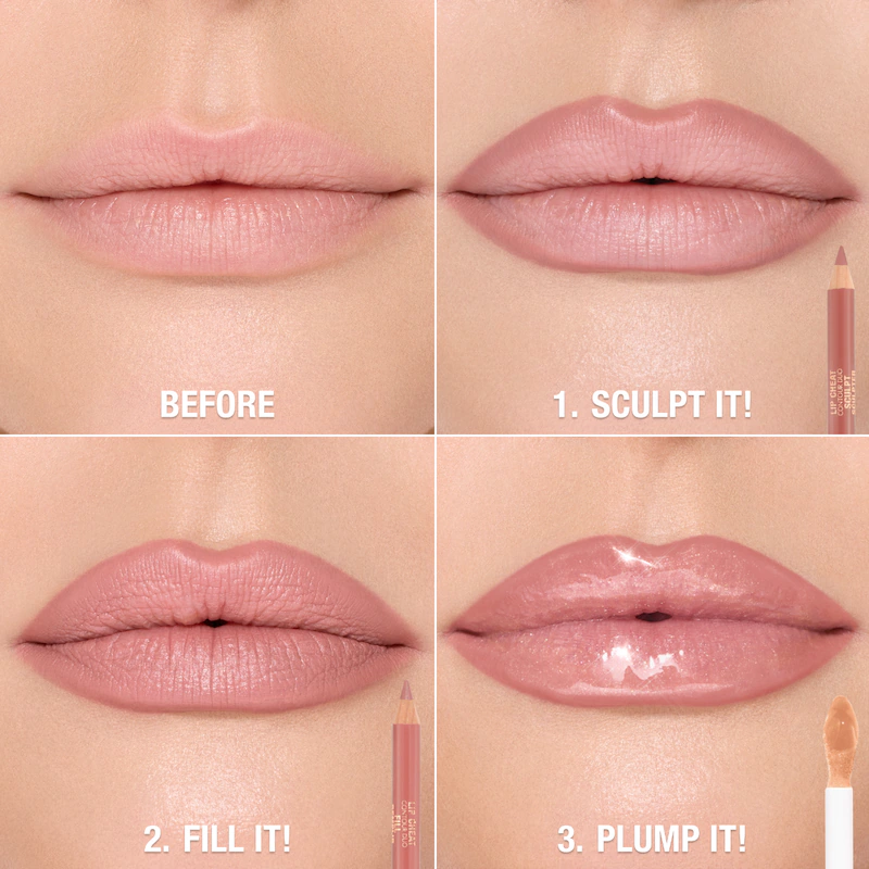 Super Nudes Lip Cheat Contour Duo Lip Liner Charlotte Tilbury