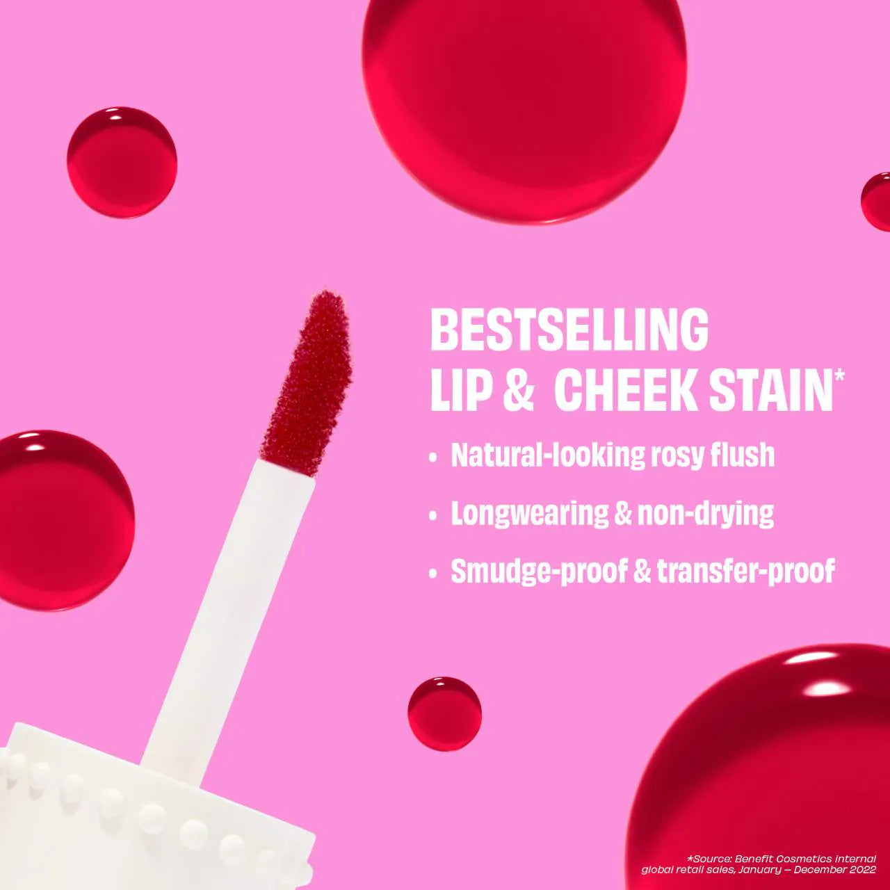 Benetint liquid lip + cheek blush stain Benefit Cosmetics