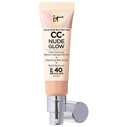 CC+ Nude Glow Lightweight Foundation + Glow Serum with SPF 40 and Niacinamide IT Cosmetics