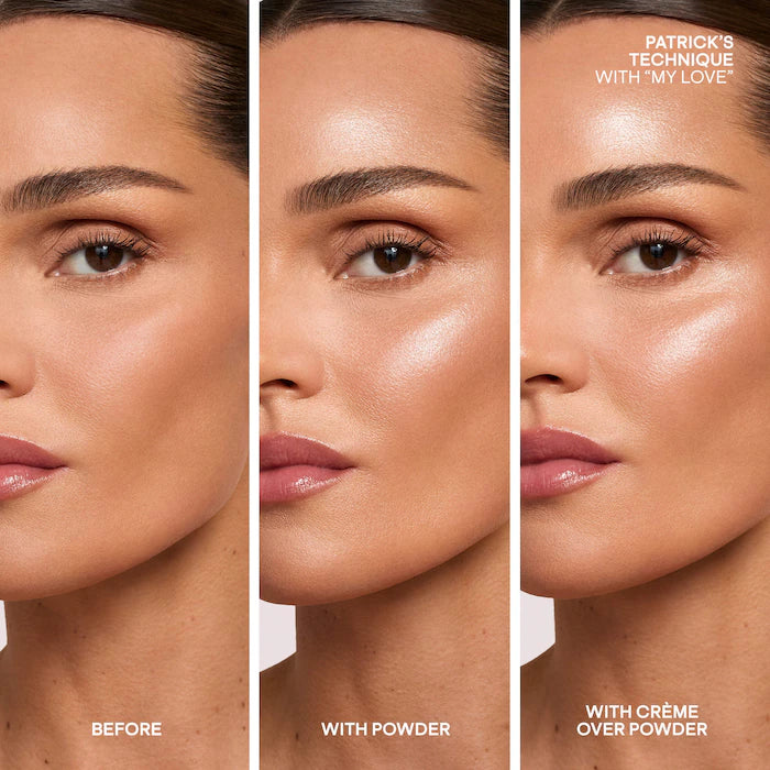 Major glow creme & powder light reflecting translucent highlighter Duo PATRICK TA