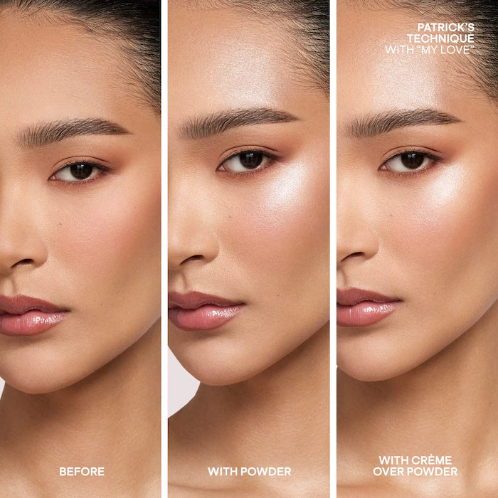 Major glow creme & powder light reflecting translucent highlighter Duo PATRICK TA