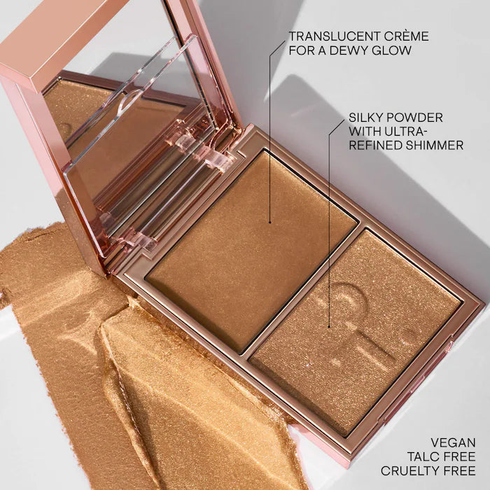 Major glow creme & powder light reflecting translucent highlighter Duo PATRICK TA