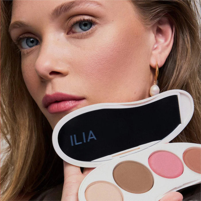 The Ethereal Baked Face Palette - Long-Wear Bronzer, Highlighter & Blush Ilia