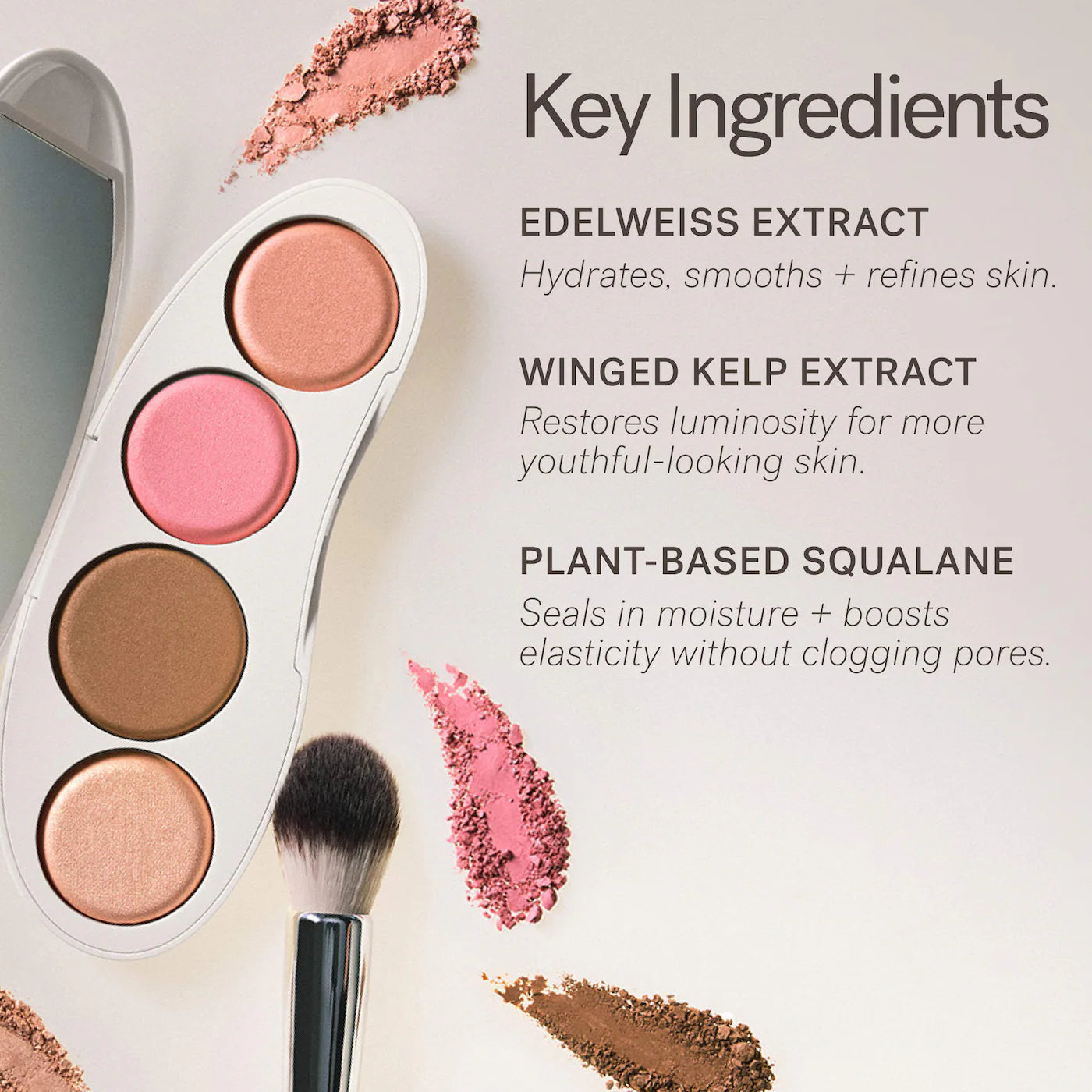 The ethereal baked face palette - long-wear bronzer, highlighter & blush ILIA