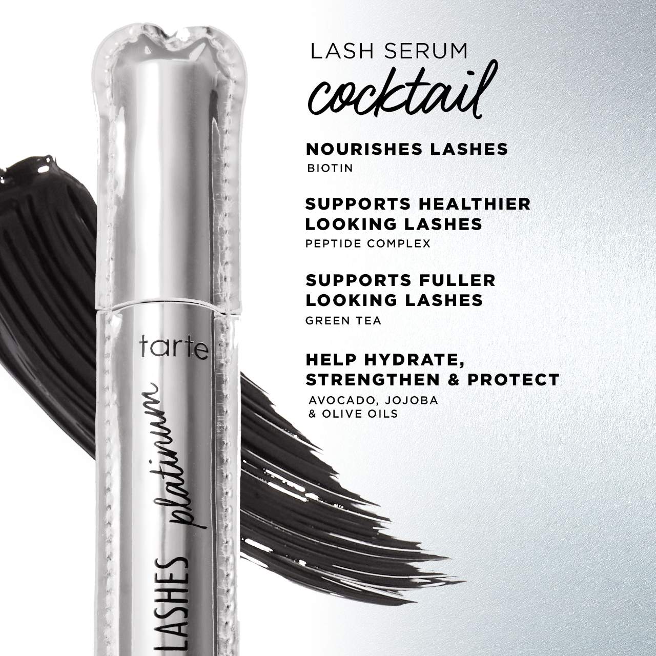Lights, camera, lashes™ platinum mascara (black) Tarte