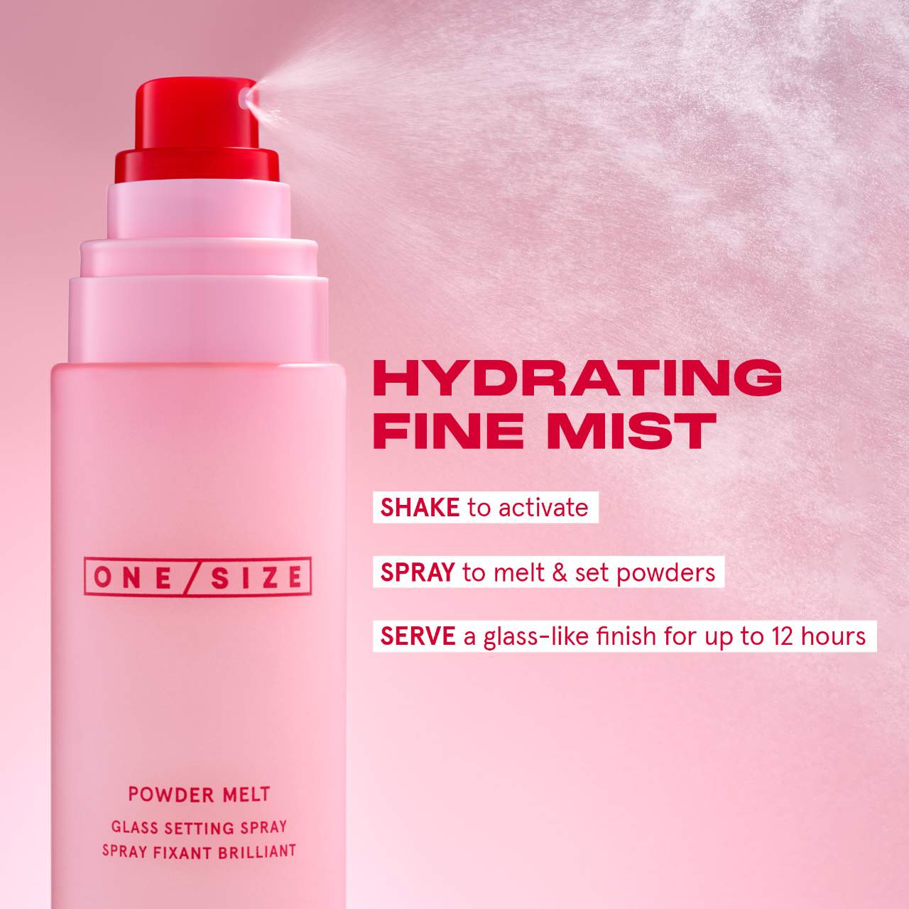 Powder Melt Glass Setting Spray ONE/SIZE
