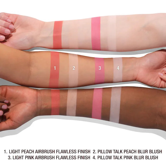 Pillow Talk Beauty Soulmates Airbrush Flawless Finish Brightening and Blush Powder Palette Charlotte Tilbury