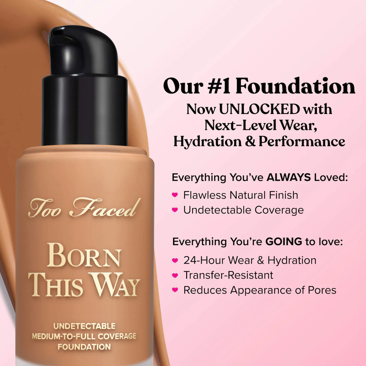 Born This Way Undetectable Medium-To-Full Coverage Foundation Too Faced