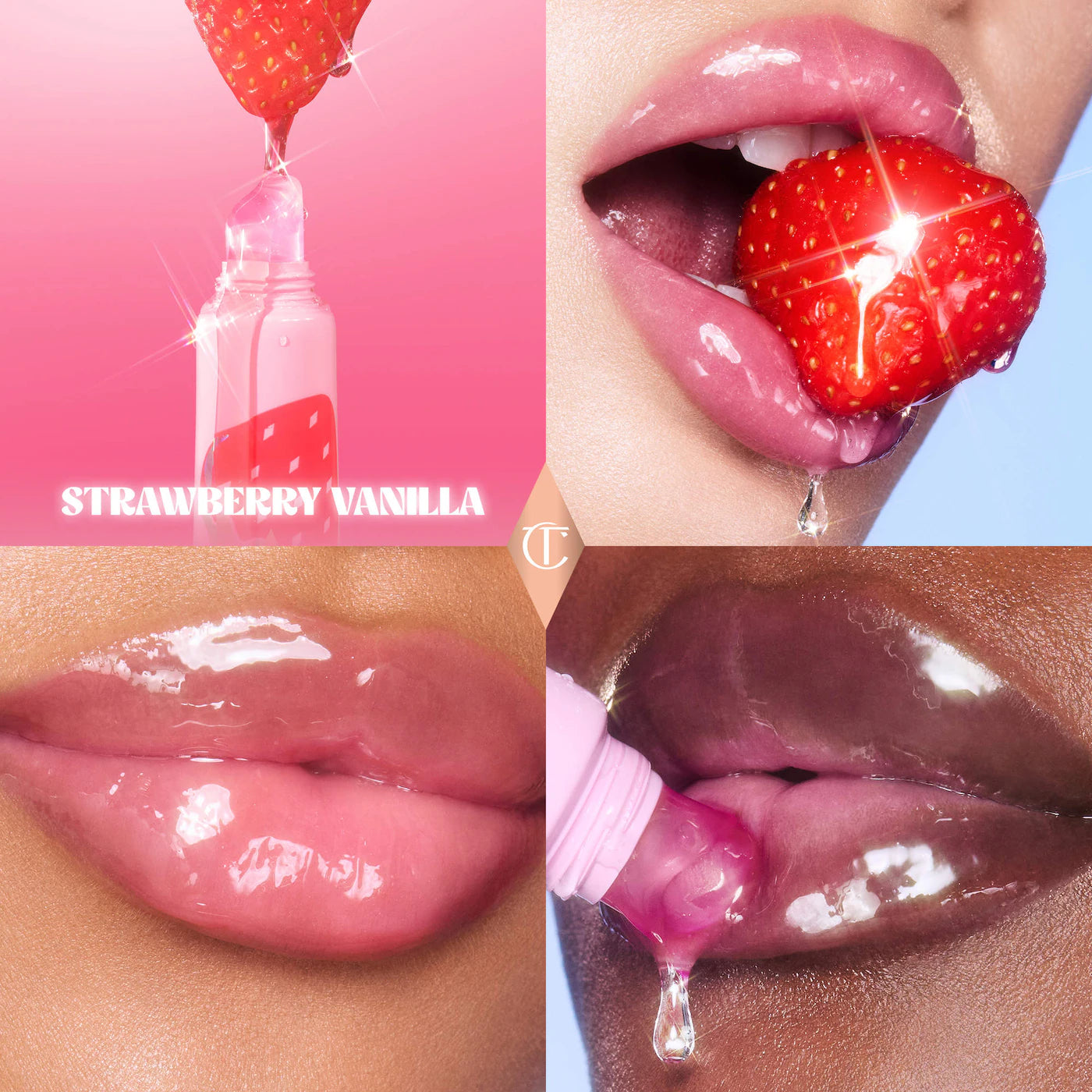 Unreal Lips Healthy Glow Nectar Lip Oil with Hyaluronic Acid and Vitamin E Charlotte Tilbury