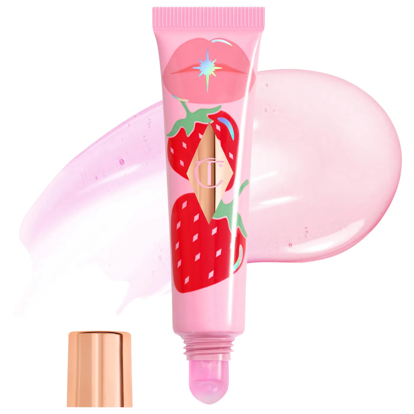 Unreal Lips Healthy Glow Nectar Lip Oil with Hyaluronic Acid and Vitamin E Charlotte Tilbury
