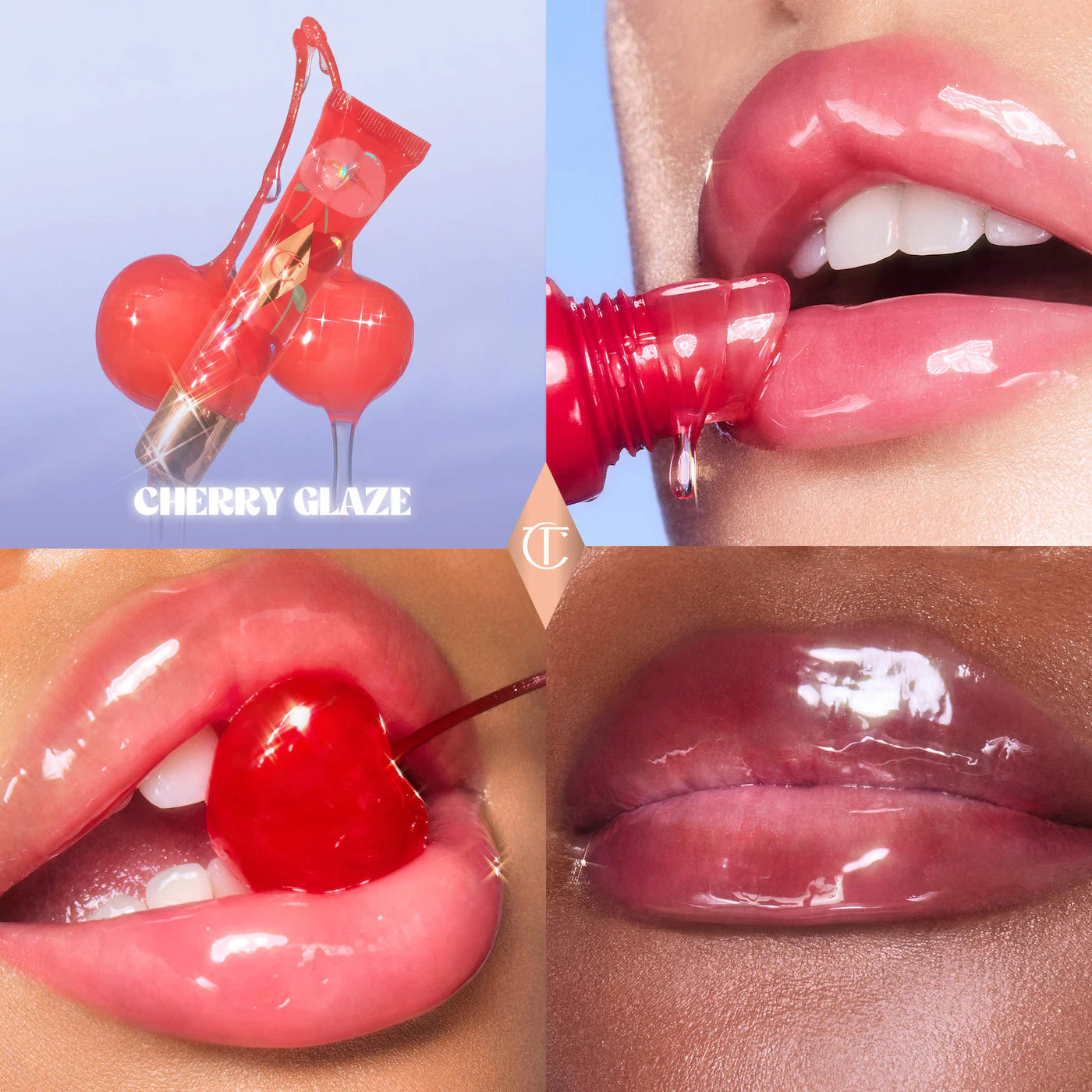 Unreal Lips Healthy Glow Nectar Lip Oil with Hyaluronic Acid and Vitamin E Charlotte Tilbury