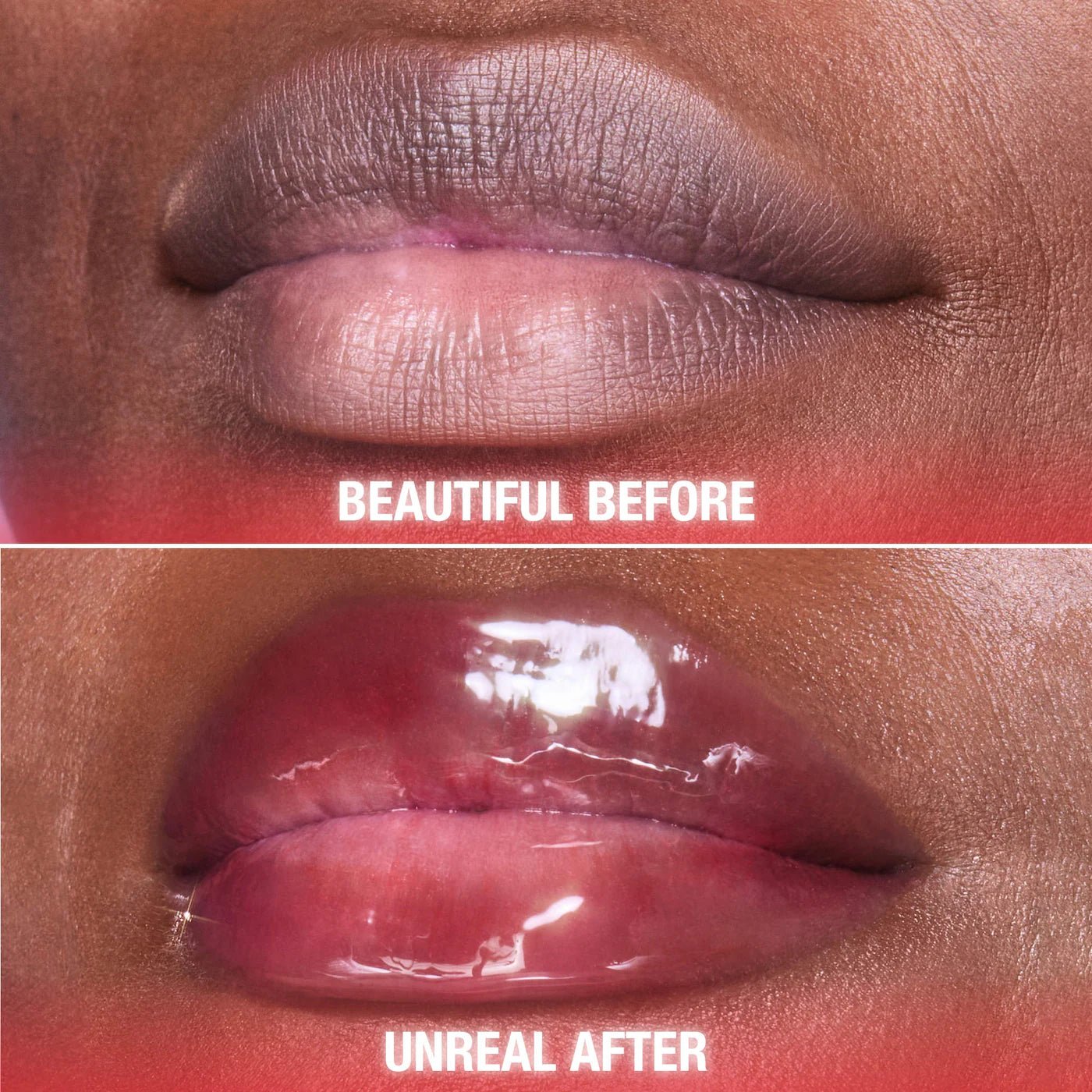 Unreal Lips Healthy Glow Nectar Lip Oil with Hyaluronic Acid and Vitamin E Charlotte Tilbury