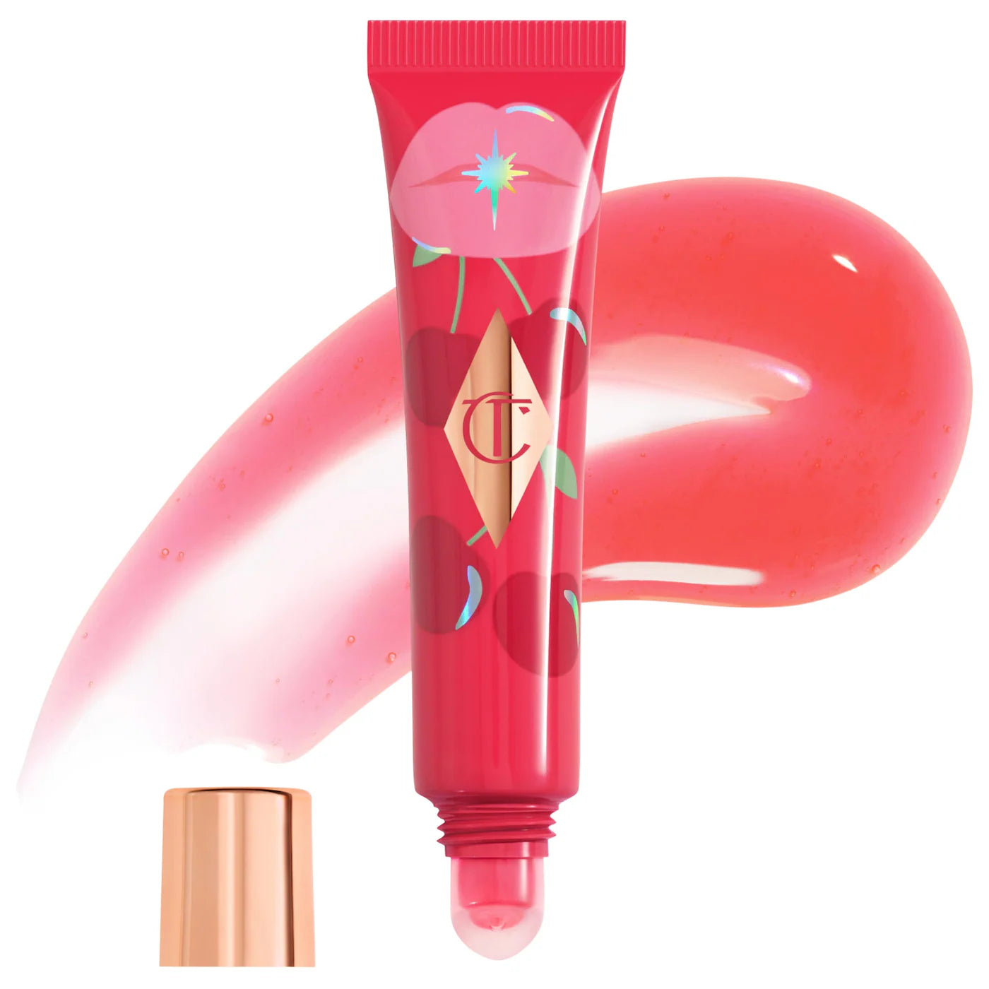 Unreal Lips Healthy Glow Nectar Lip Oil with Hyaluronic Acid and Vitamin E Charlotte Tilbury