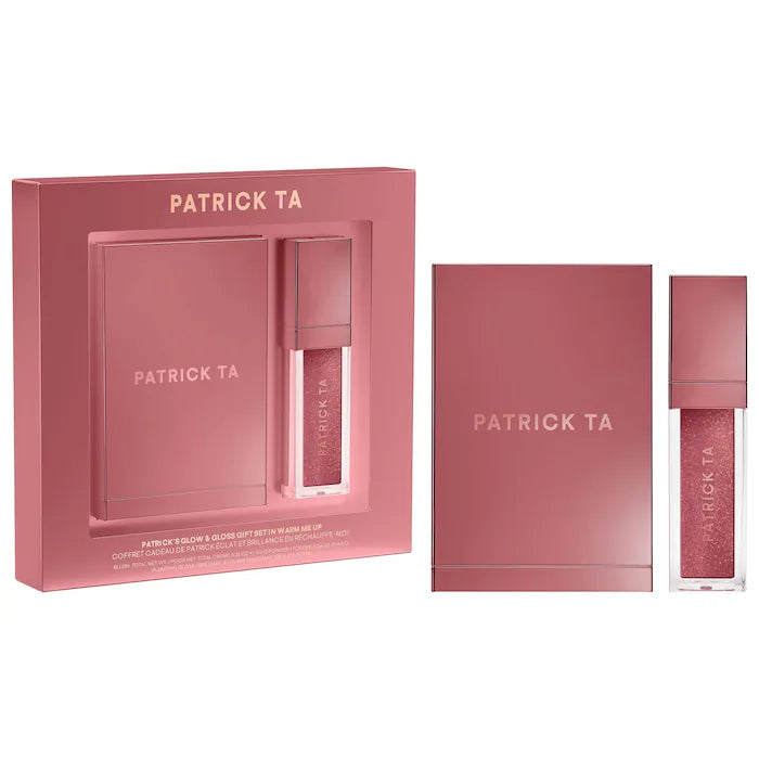 Patrick's Glow and Gloss Set: Major Headlines Blush Duo and Lip Gloss Makeup Gift Set Patrick Ta