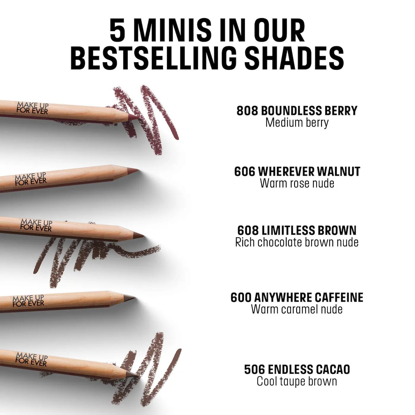 Mini artist color lip pencils  MAKE UP FOR EVER