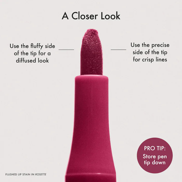 Flushed lip stain 12HR transfer-proof lip tint Summer Fridays