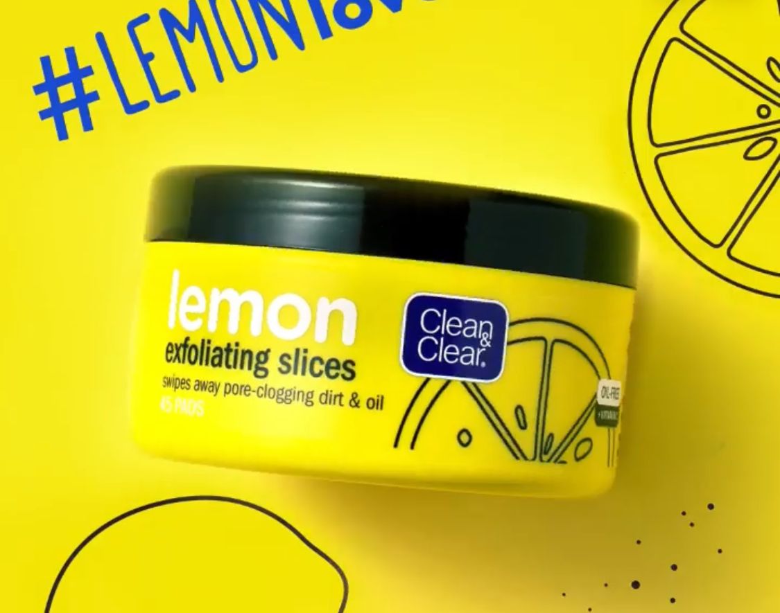 Lemon exfoliating slices Clean & Clear